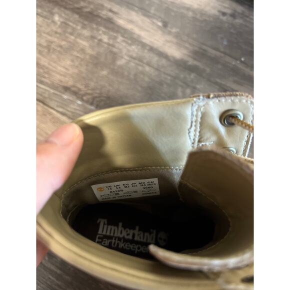 Timberland Earthkeepers 3” Heel Lace-Up Ankle Boots Brown Tan Nubuck Womens 7.5 - Picture 7 of 8